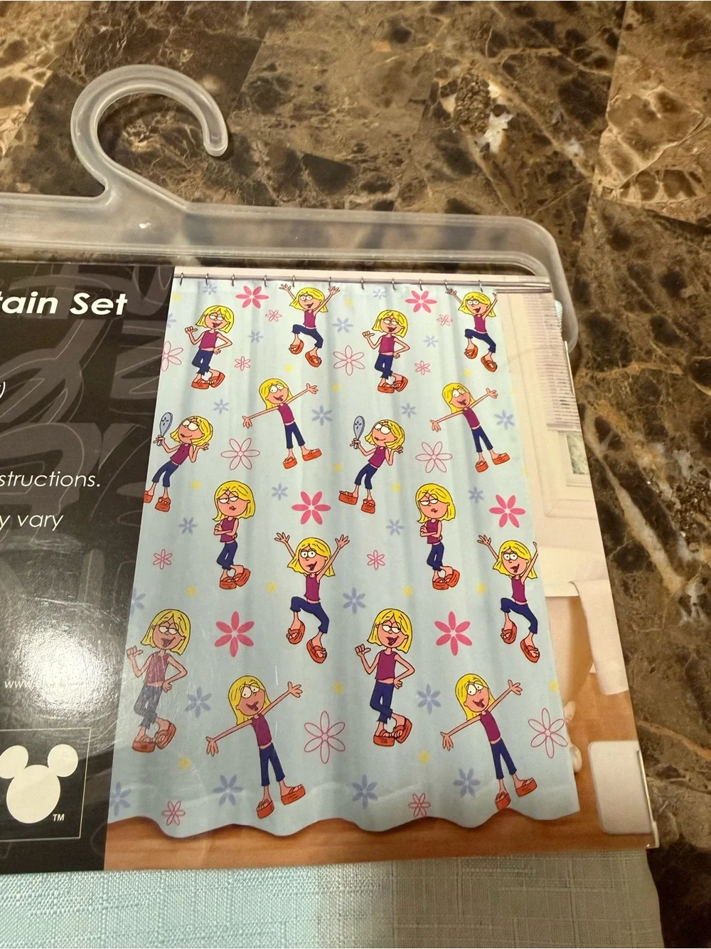 Disney Lizzie McGuire 13PC Shower Curtain Set NWT